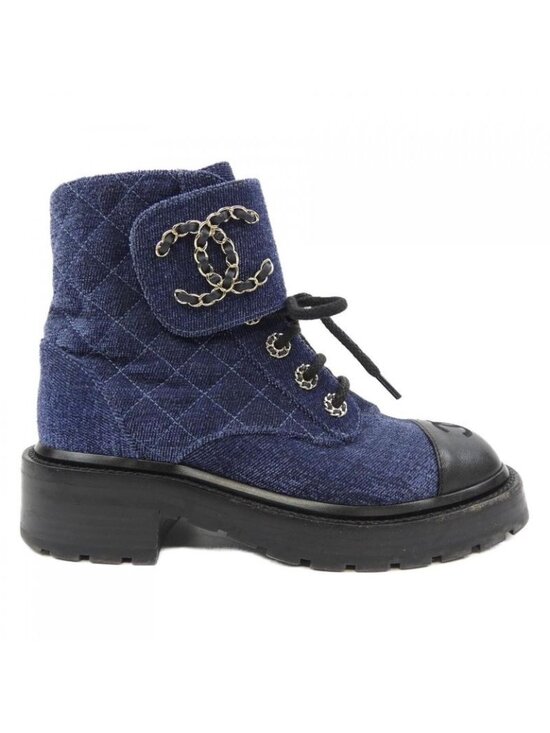 Chanel Lace-Up Boots